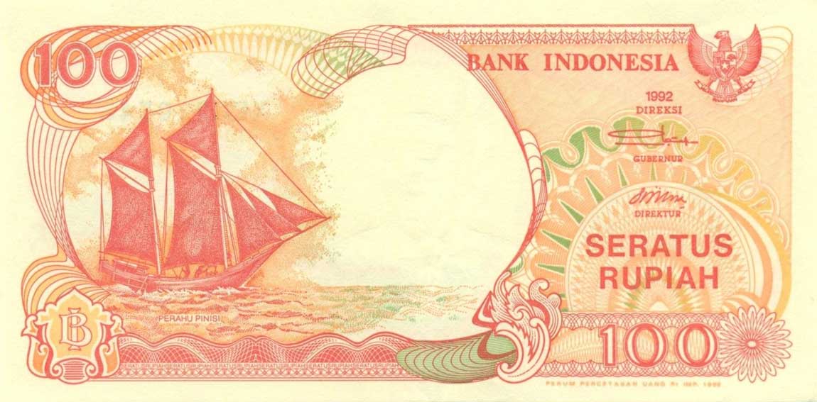 Front of Indonesia p127d: 100 Rupiah from 1995