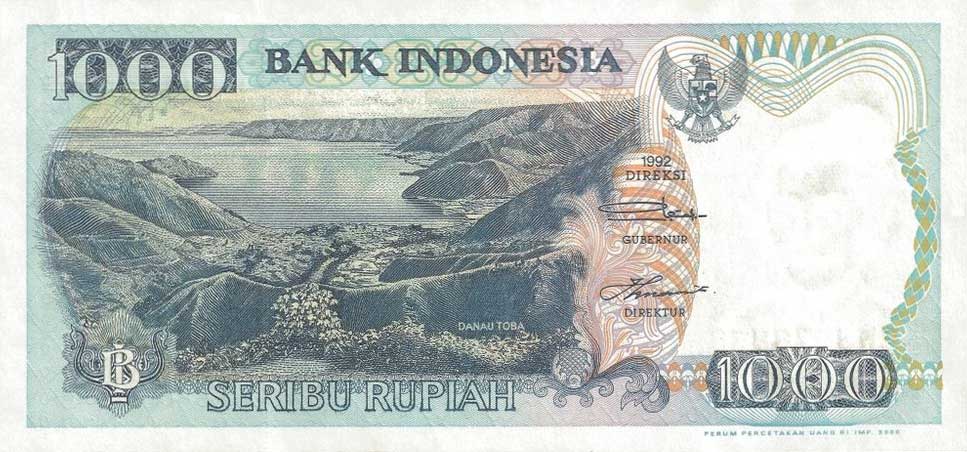 Front of Indonesia p129i: 1000 Rupiah from 2000