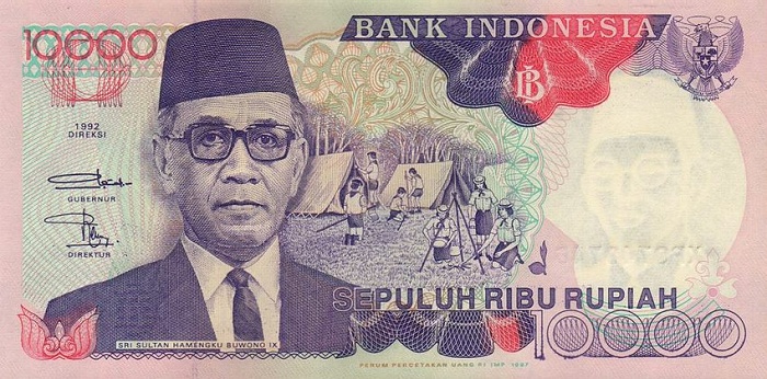 Front of Indonesia p131f: 10000 Rupiah from 1997