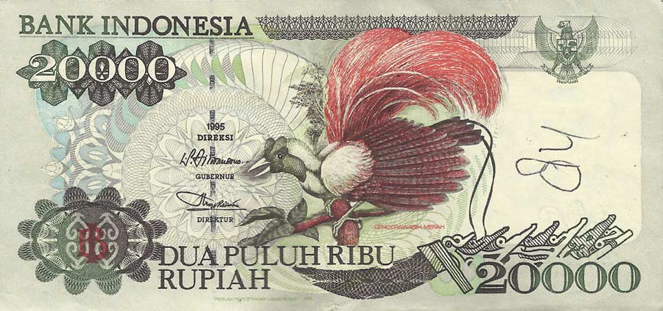 Front of Indonesia p135d: 20000 Rupiah from 1998