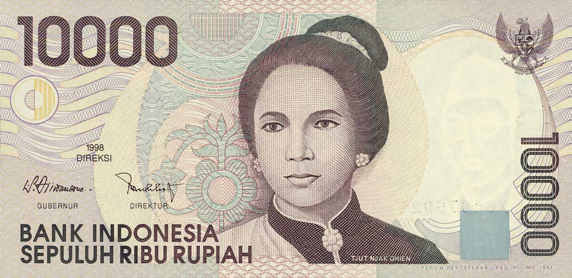 Front of Indonesia p137a: 1000 Rupiah from 1998
