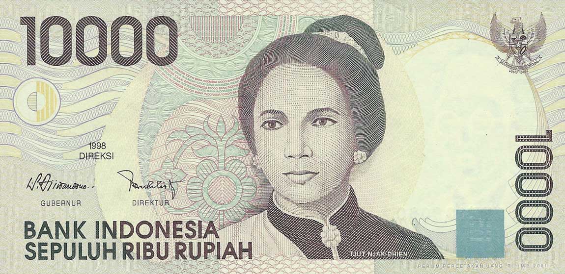 Front of Indonesia p137d: 10000 Rupiah from 2001