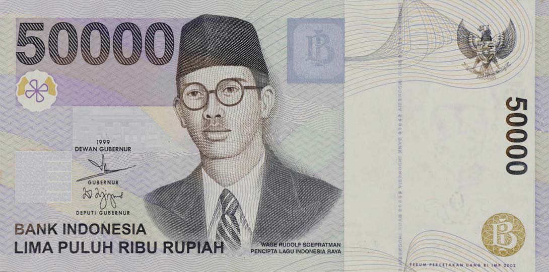 Front of Indonesia p139d: 50000 Rupiah from 2002