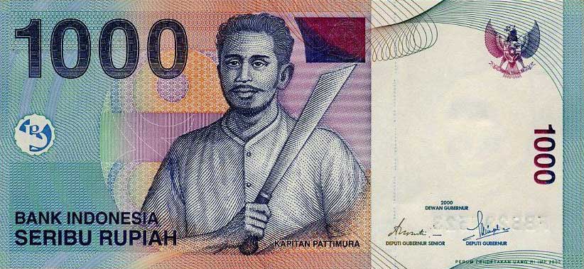 Front of Indonesia p141c: 1000 Rupiah from 2002