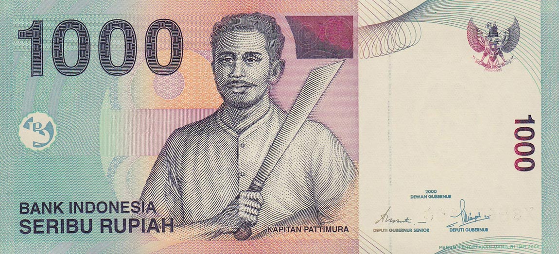 Front of Indonesia p141g: 1000 Rupiah from 2006
