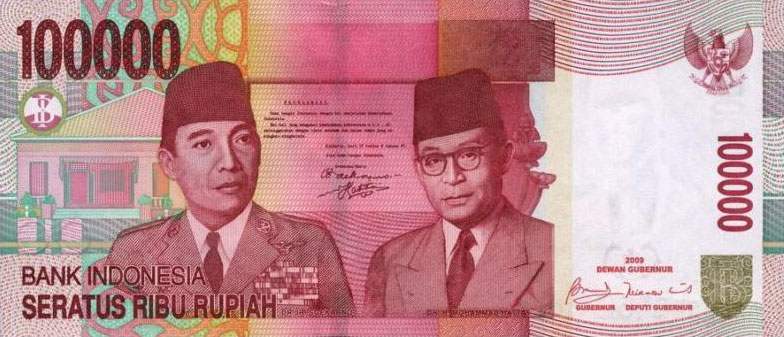 Front of Indonesia p146f: 100000 Rupiah from 2009