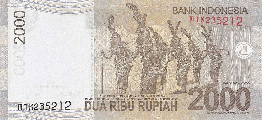 Back of Indonesia p148e: 2000 Rupiah from 2013