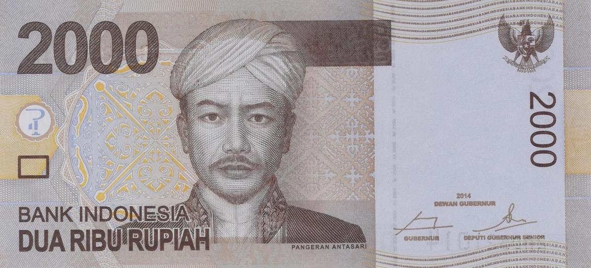 Front of Indonesia p148f: 2000 Rupiah from 2014