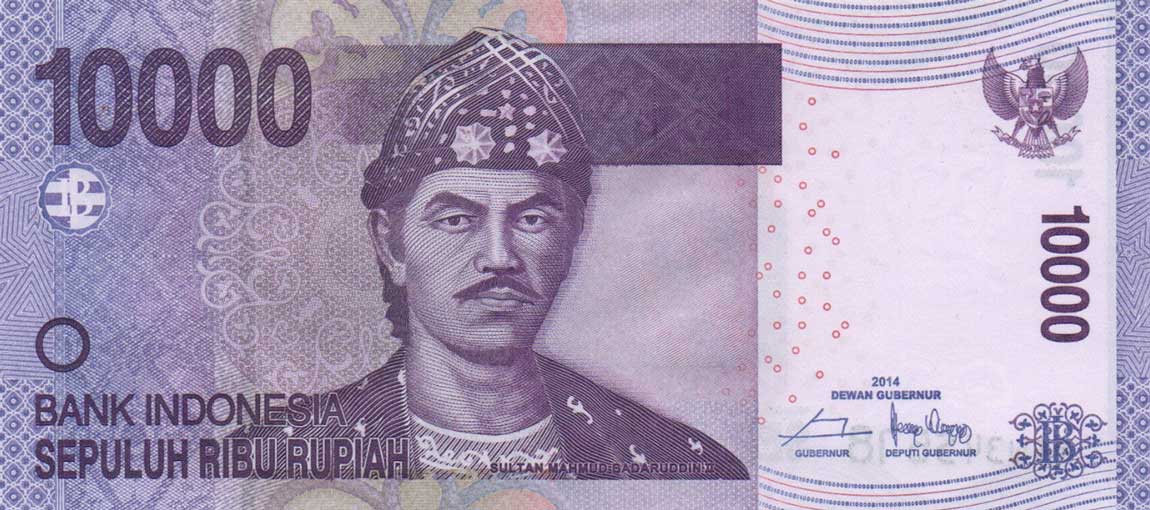 Front of Indonesia p150f: 10000 Rupiah from 2014