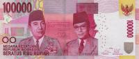 p153Aa from Indonesia: 100000 Rupiah from 2014