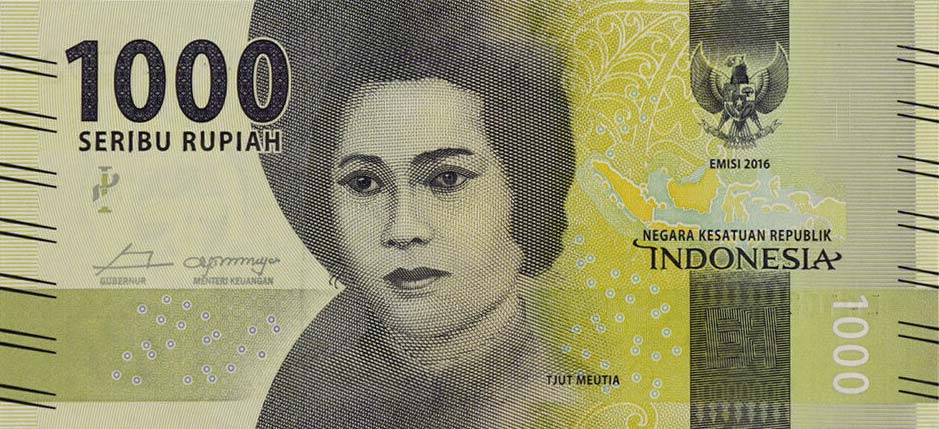 Front of Indonesia p154b: 1000 Rupiah from 2017