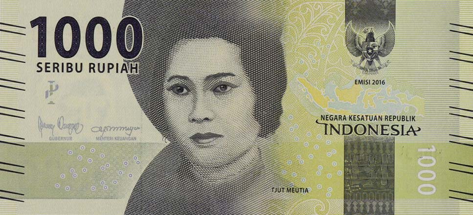 Front of Indonesia p154c: 1000 Rupiah from 2018