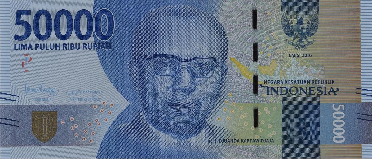 Front of Indonesia p159d: 50000 Rupiah from 2019