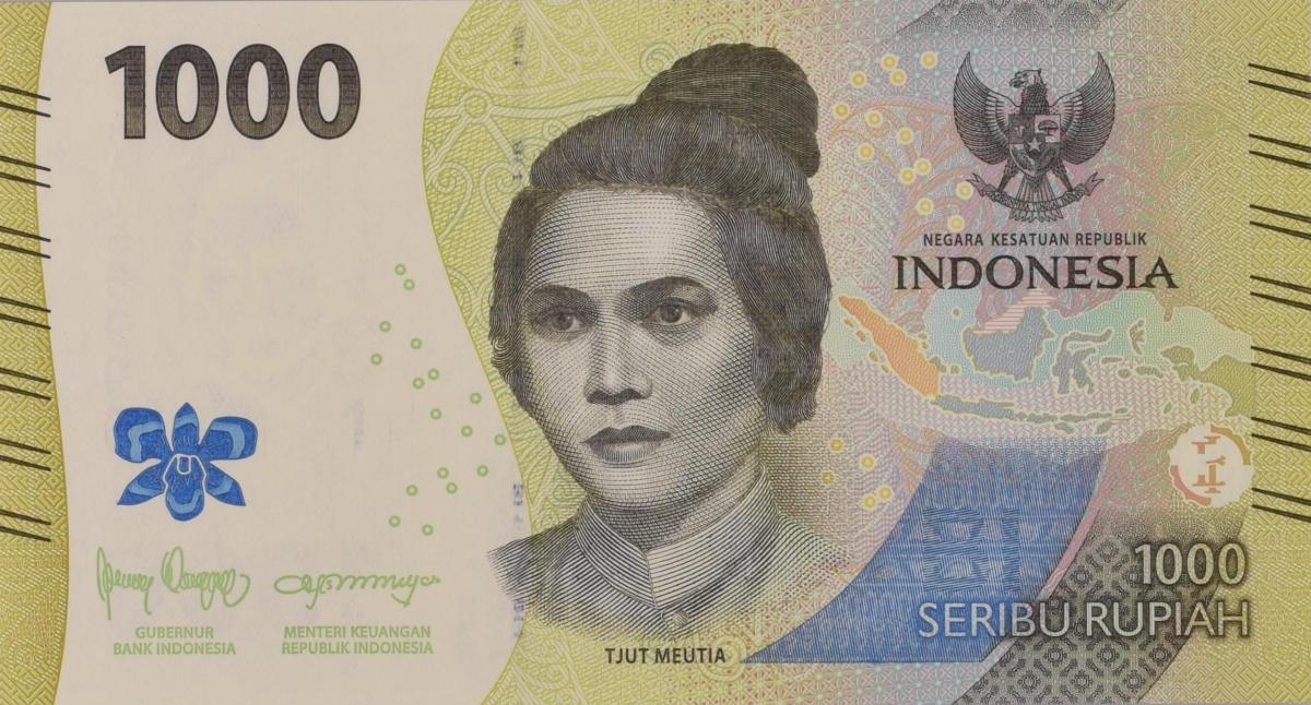 Front of Indonesia p162a: 1000 Rupiah from 2022