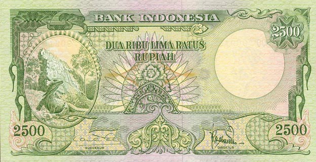 Front of Indonesia p54a: 2500 Rupiah from 1957