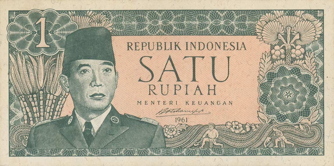 Front of Indonesia p79A: 2.5 Rupiah from 1961