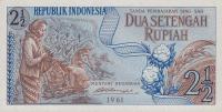 p79a from Indonesia: 2.5 Rupiah from 1961