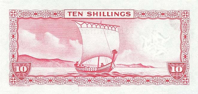 Back of Isle of Man p24a: 10 Shillings from 1961