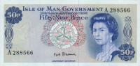 p28a from Isle of Man: 50 New Pence from 1972