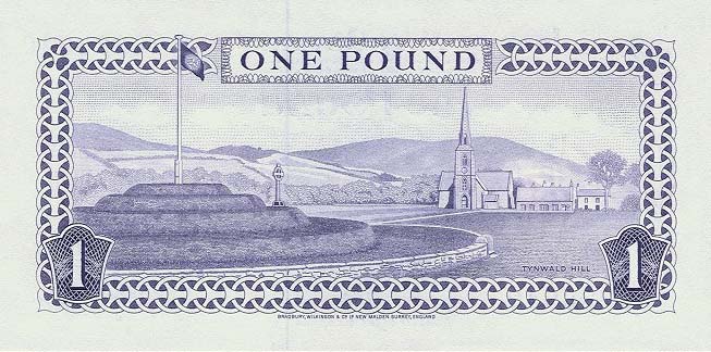 Back of Isle of Man p34a: 1 Pound from 1979