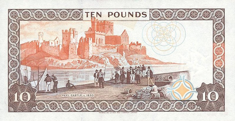 Back of Isle of Man p44a: 10 Pounds from 1998