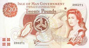 p43a from Isle of Man: 20 Pounds from 1983 p43a from Isle of Man: 20 Pounds from 1983