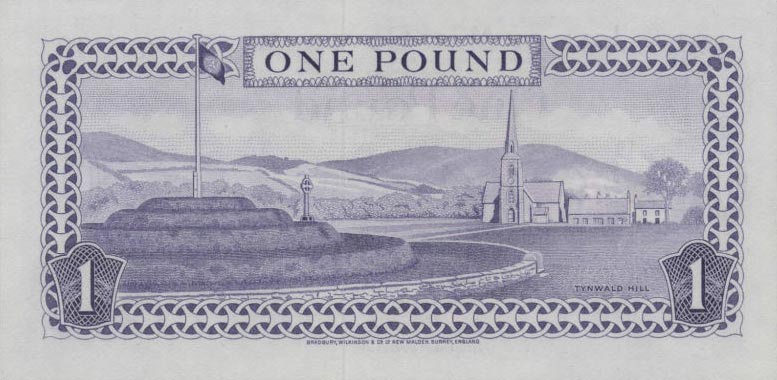 Back of Isle of Man p29a: 1 Pound from 1972