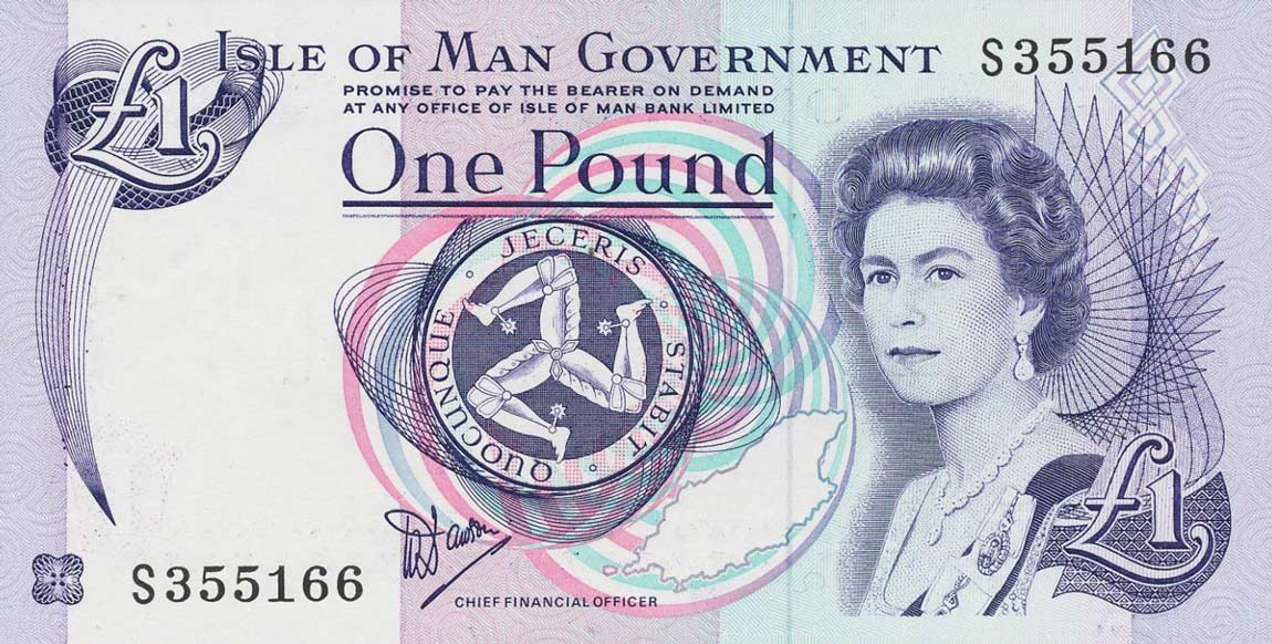 Front of Isle of Man p40a: 1 Pound from 1983