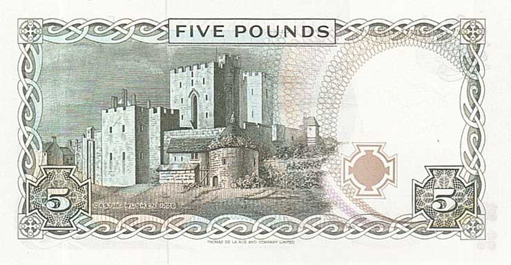 Back of Isle of Man p41a: 5 Pounds from 1983