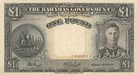 p11c from Bahamas: 1 Pound from 1936