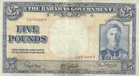 p12b from Bahamas: 5 Pounds from 1936