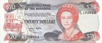 Gallery image for Bahamas p47b: 20 Dollars from 1974