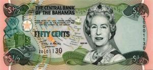 Gallery image for Bahamas p68r: 0.5 Dollar