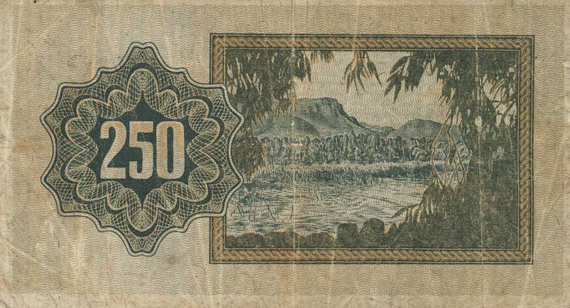 Back of Israel p13d: 250 Pruta from 1953
