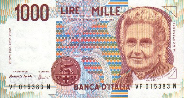 Front of Italy p114c: 1000 Lire from 1990