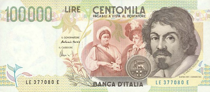 Front of Italy p117b: 100000 Lire from 1994