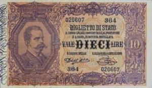 p20b from Italy: 10 Lire from 1889