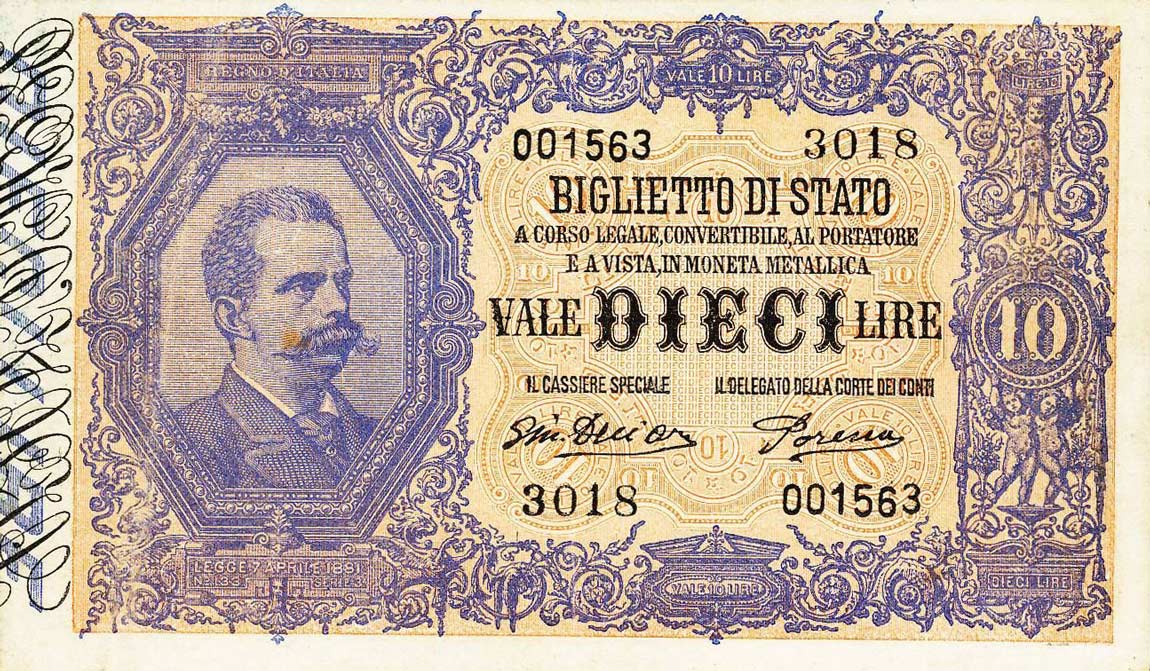 Front of Italy p20g: 10 Lire from 1918