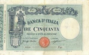 p38a from Italy: 50 Lire from 1896