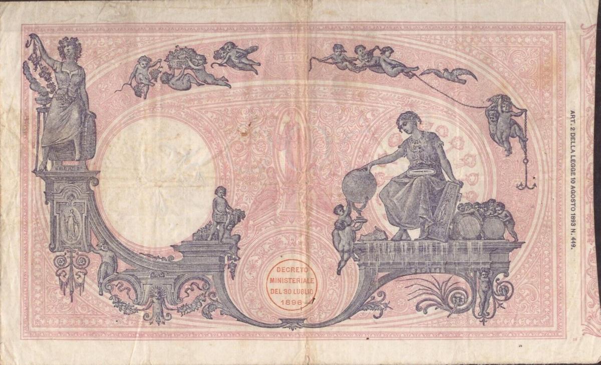 Back of Italy p40d: 500 Lire from 1910