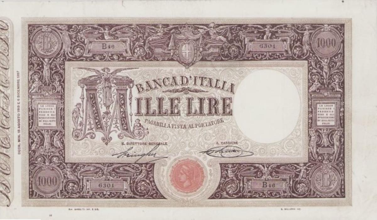 Front of Italy p41f: 1000 Lire from 1919