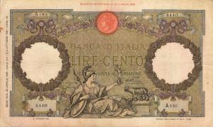 p55a from Italy: 100 Lire from 1931