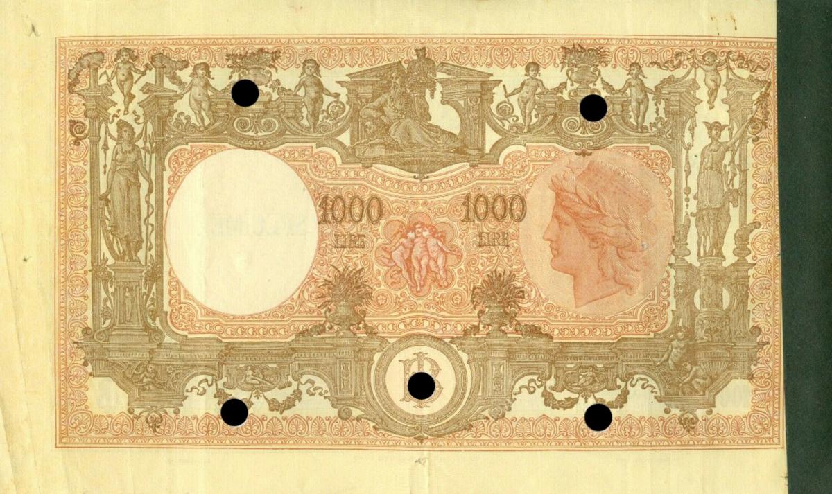 Back of Italy p72s: 1000 Lire from 1943