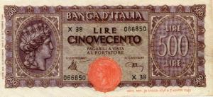Gallery image for Italy p76: 500 Lire