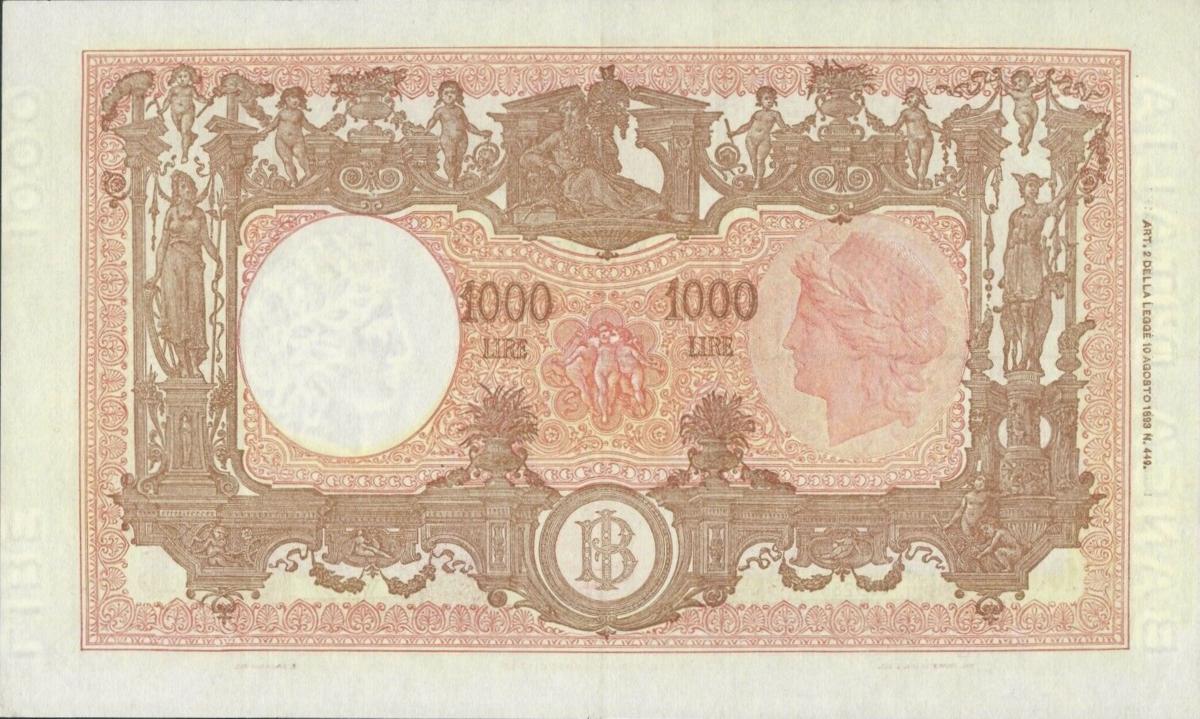 Back of Italy p81b: 1000 Lire from 1950