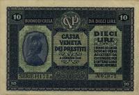pM6 from Italy: 10 Lire from 1918