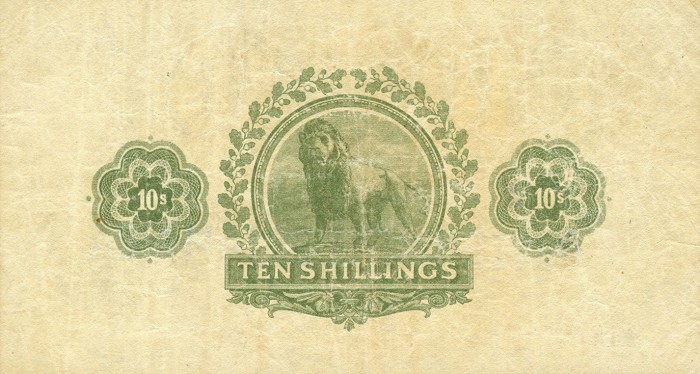 Back of Jamaica p30: 10 Shillings from 1904