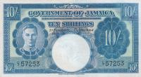 p38b from Jamaica: 10 Shillings from 1940