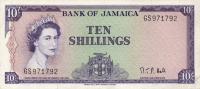 p51Bc from Jamaica: 10 Shillings from 1964
