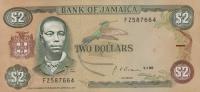 p69d from Jamaica: 2 Dollars from 1990